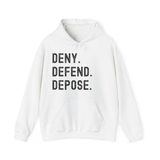 Deny. Defend. Dispose Pullover Hoodie
